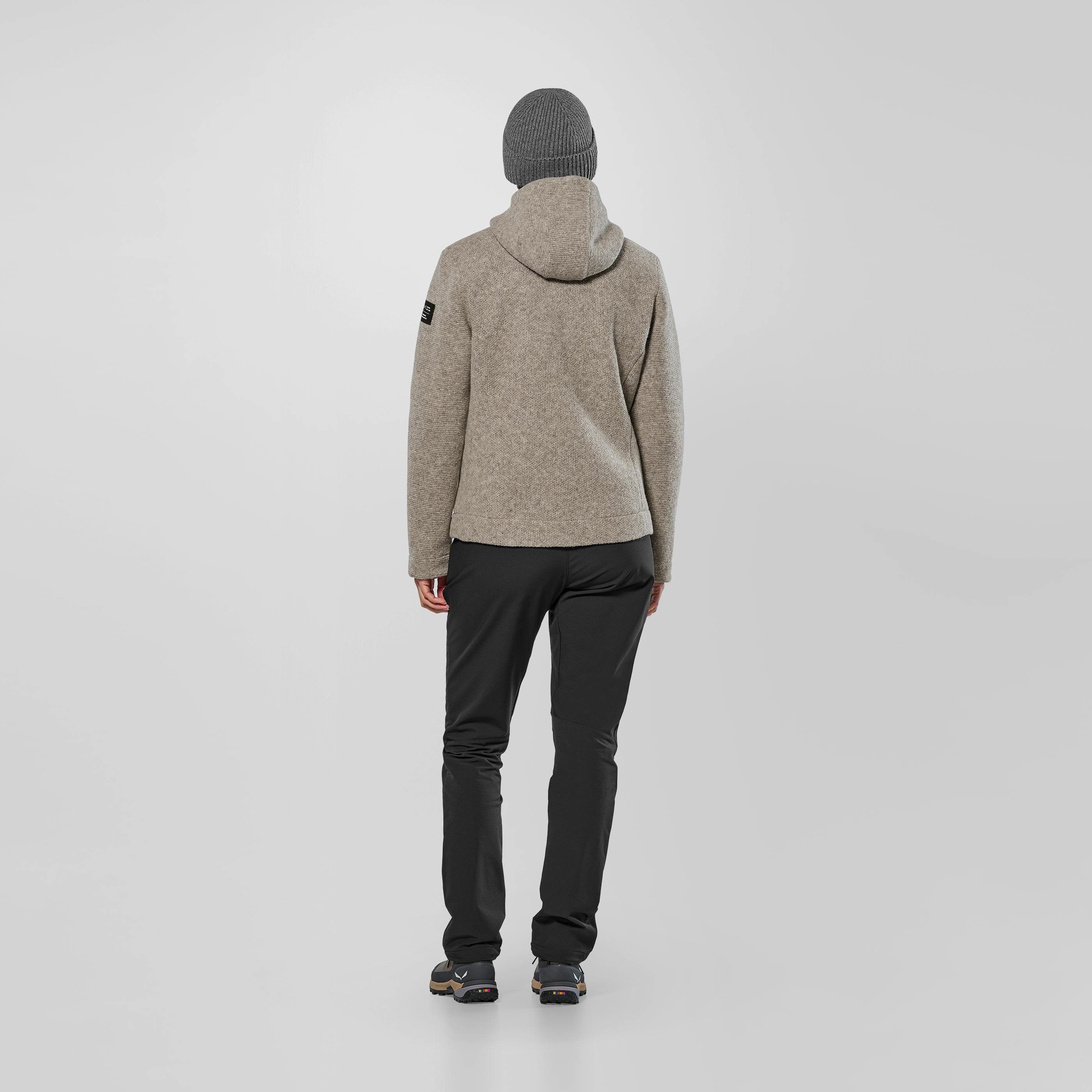 Sarner Undyed Wool Hooded Jacket Women